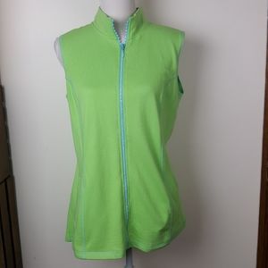 Quacker Factory Rhinestone Full Zip Vest